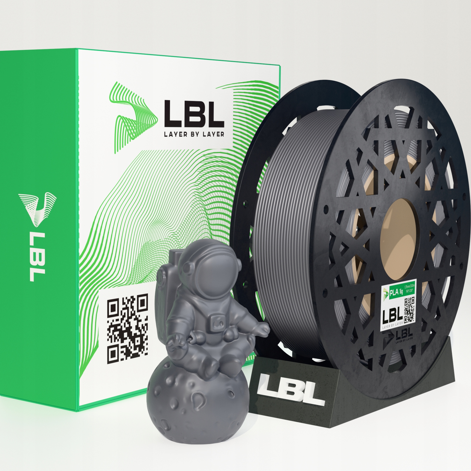 Filament null PLA Szary (GRAY)