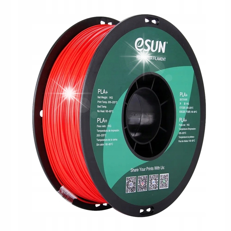 Filament eSUN PLA Plus Czerwony (RED)