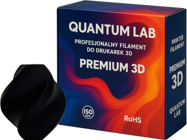 Filament Quantum PLA High-Speed Czarny (BLACK)