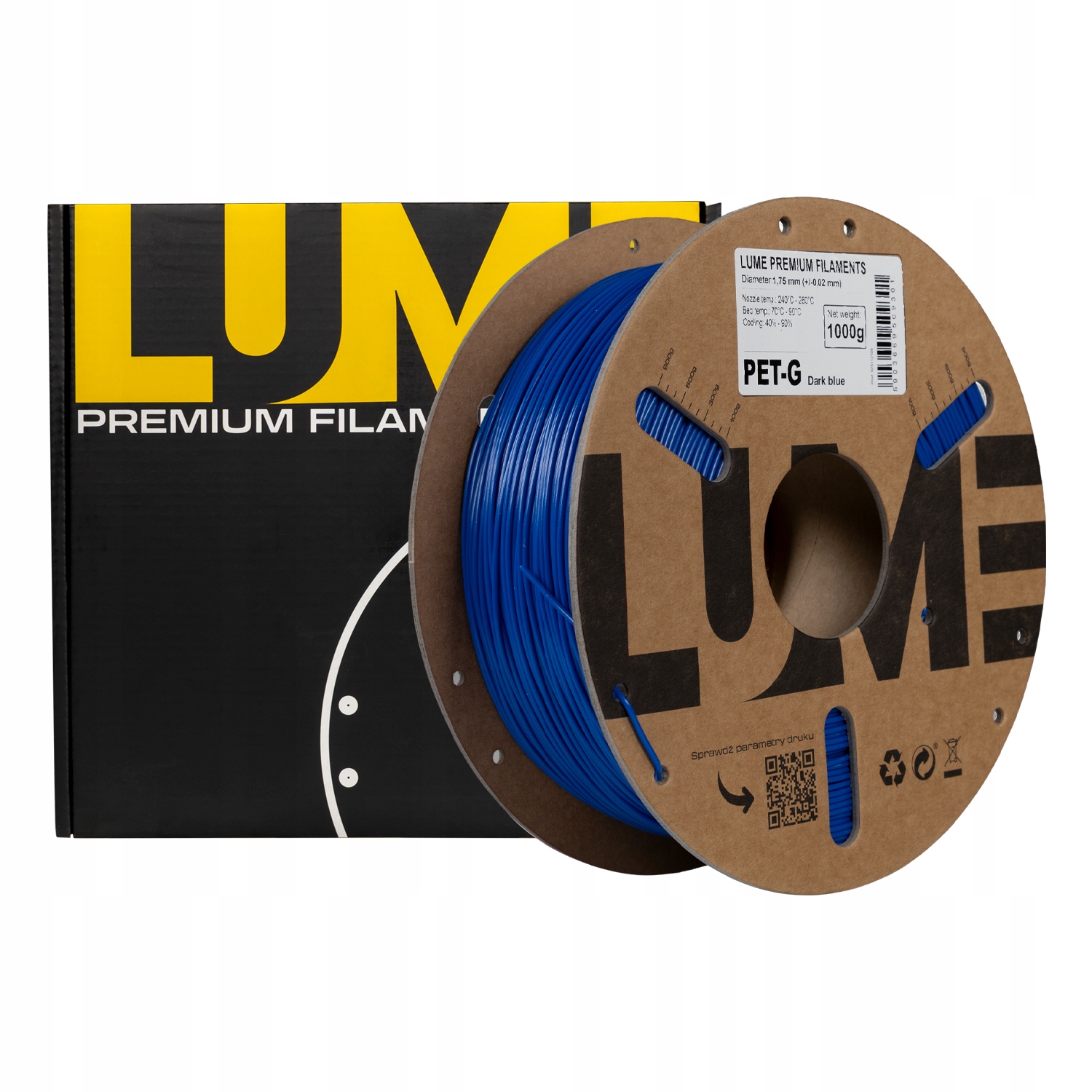 Filament LUME PETG Niebieski (BLUE)