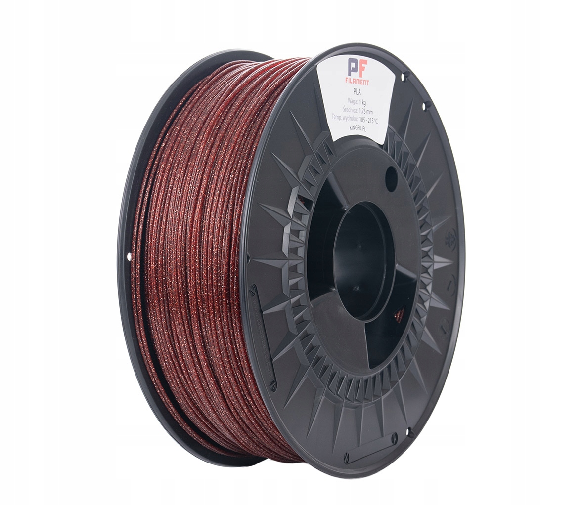 Filament PF PLA Czerwony Brokatowy/Mieniący (RED GLITTER)
