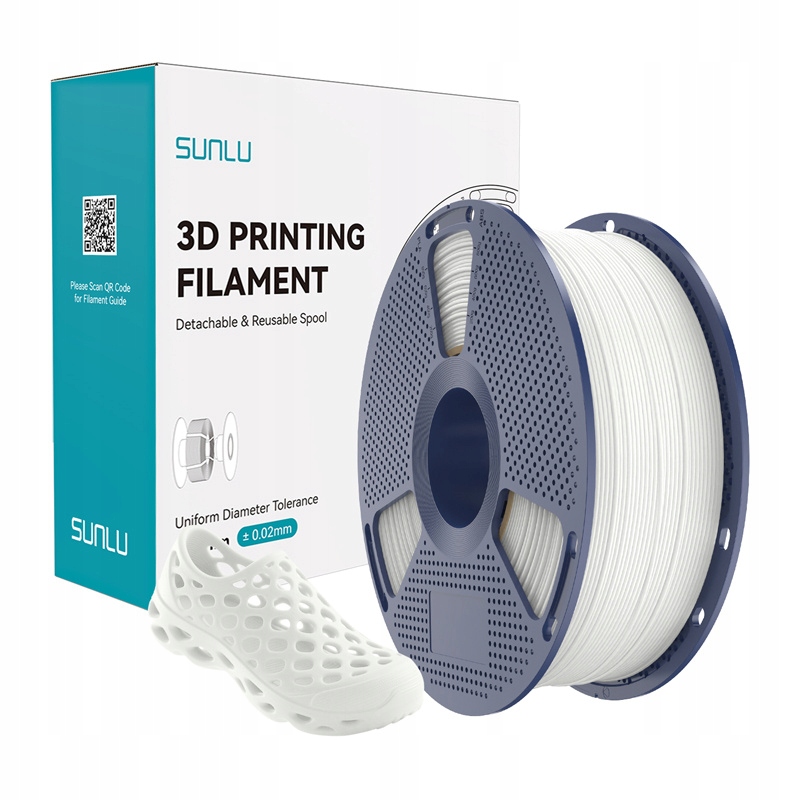 Filament SUNLU TPU Biały (WHITE)