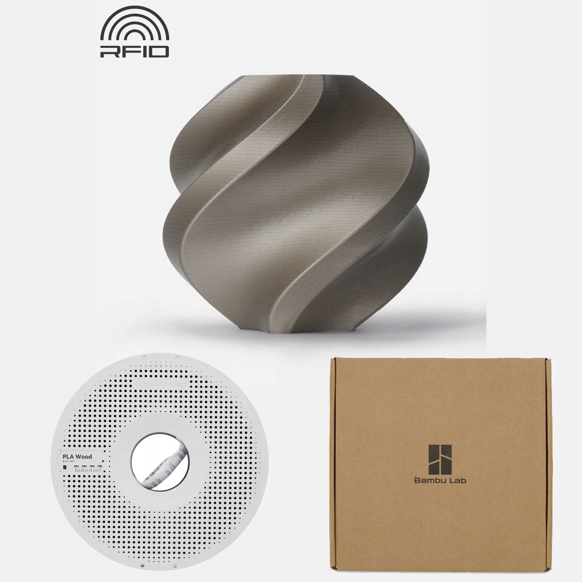 Filament Bambu Lab PLA High-Speed  Drewniany (WOOD)