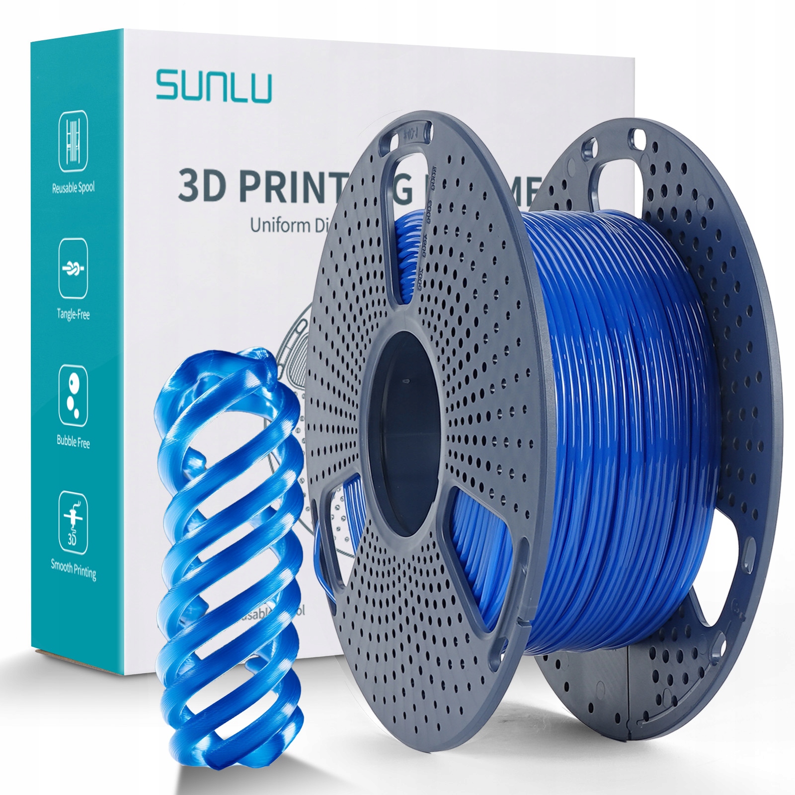 Filament SUNLU TPU Niebieski (BLUE)