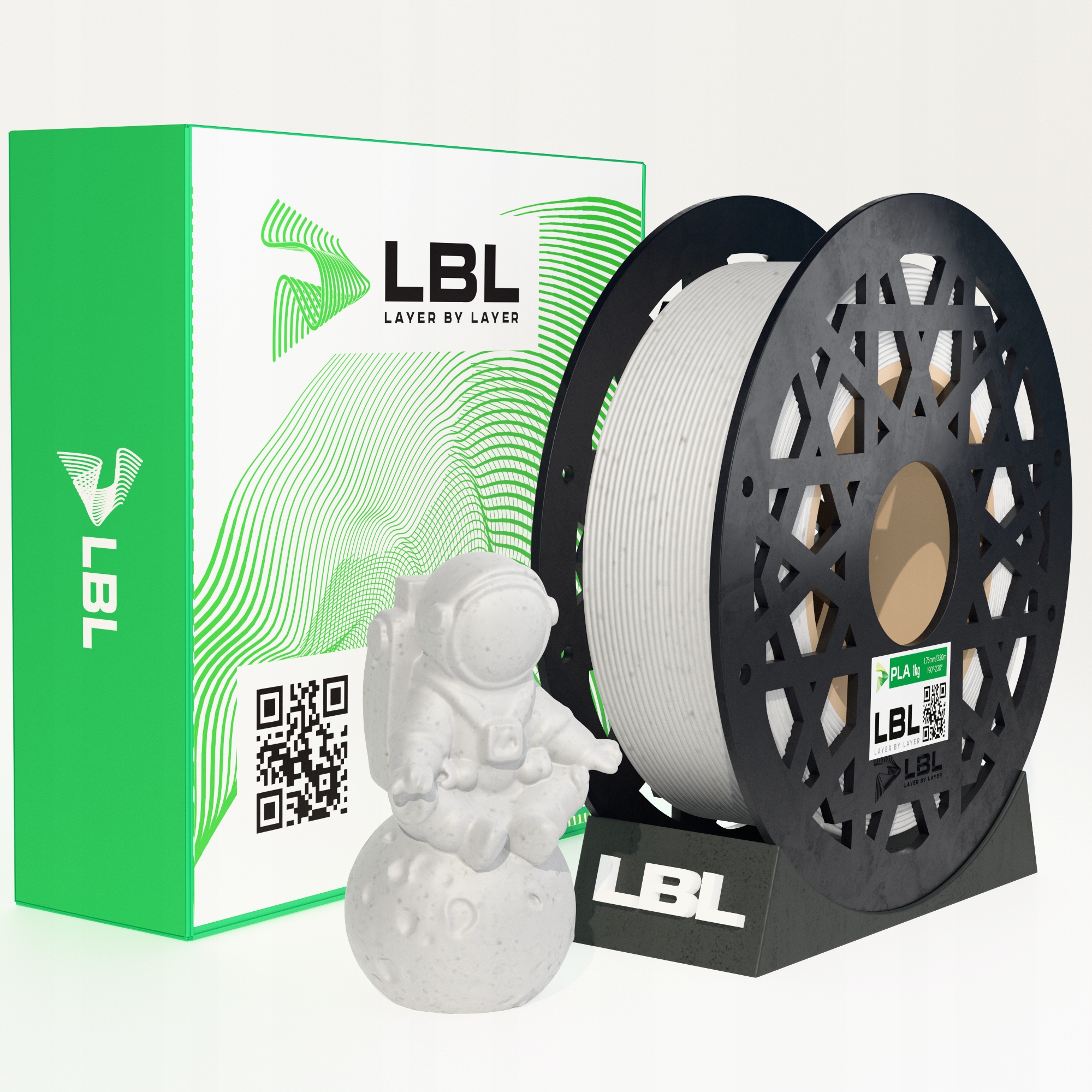 Filament null PLA Biały (WHITE)