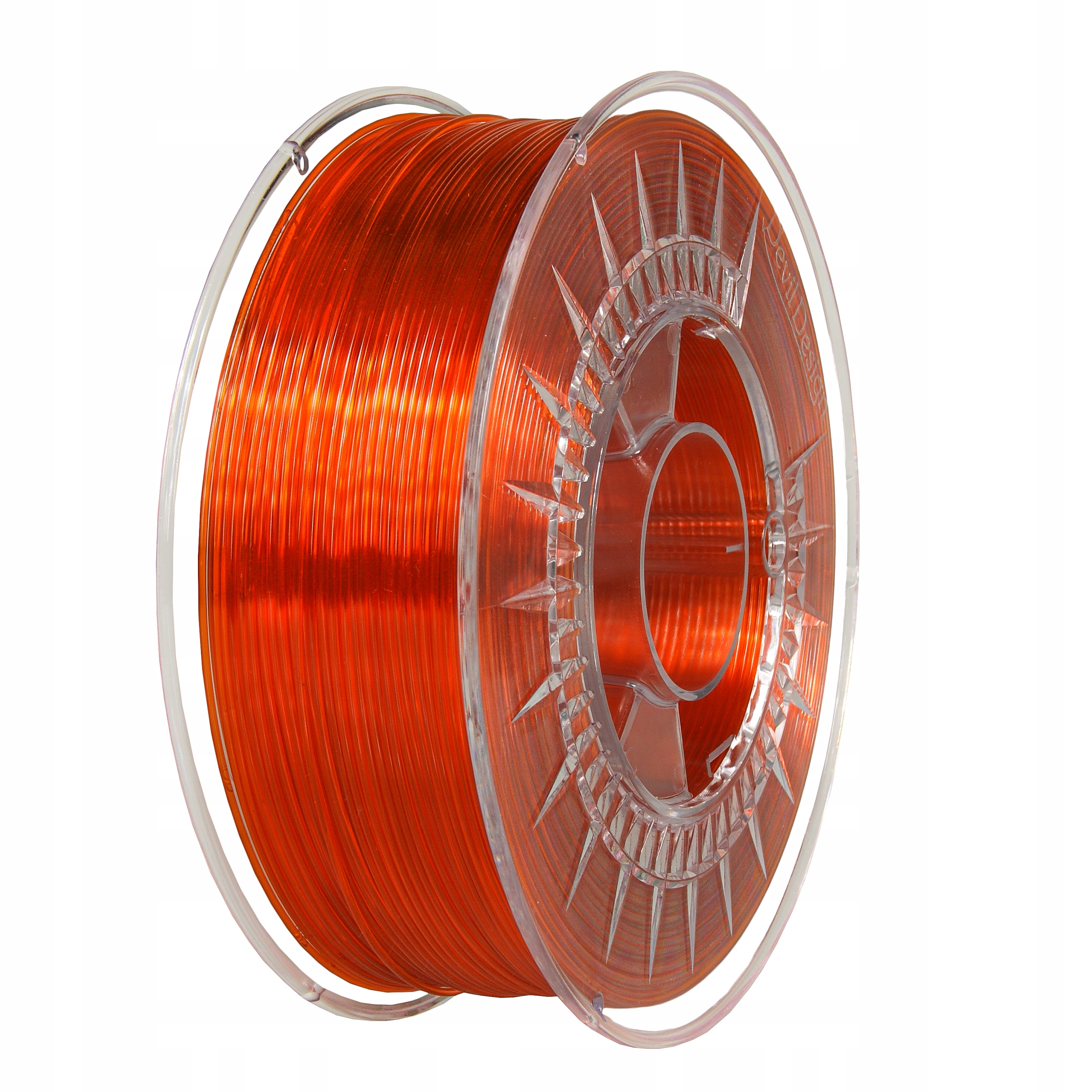 Filament DEVIL DESIGN PETG Pomarańczowy Przezroczysty (ORANGE TRANSPARENT)