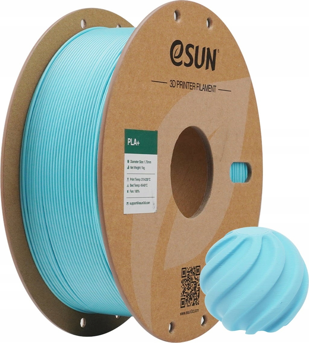 Filament eSUN PLA Plus High-Speed Szary Brokatowy/Mieniący (GRAY GLITTER)