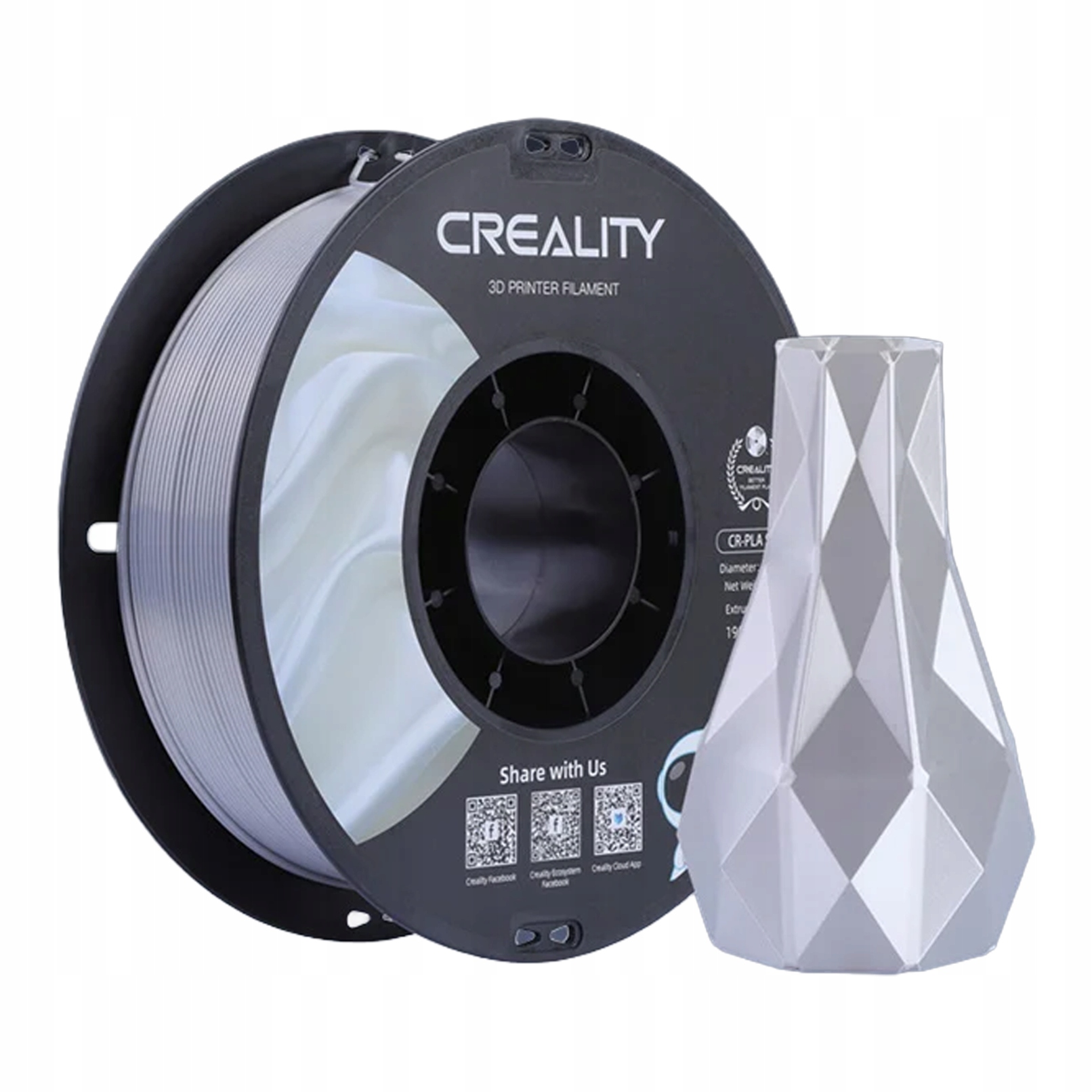 Filament Creality PLA Srebrny Jedwabny (SILVER SILK)