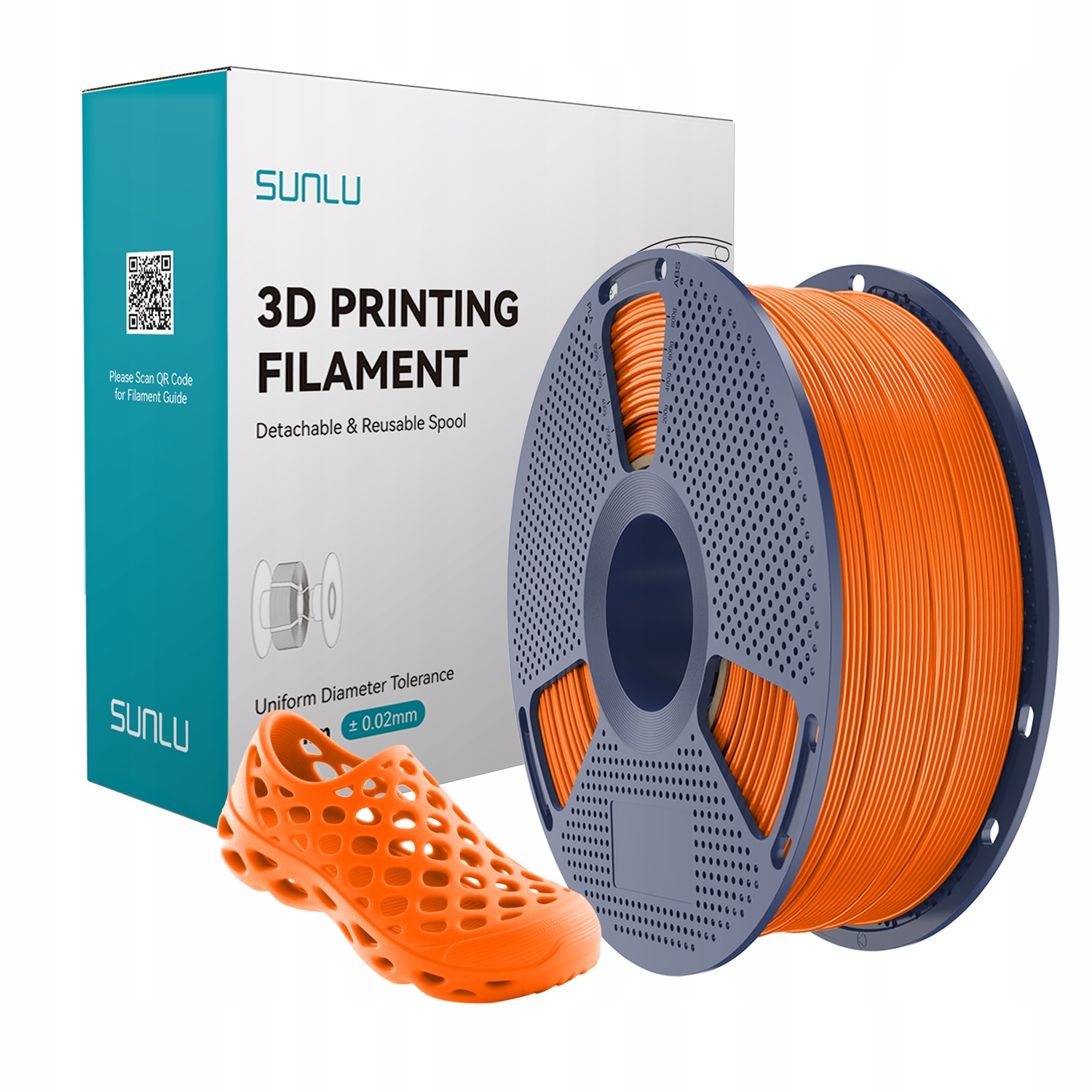 Filament SUNLU TPU Pomarańczowy (ORANGE)