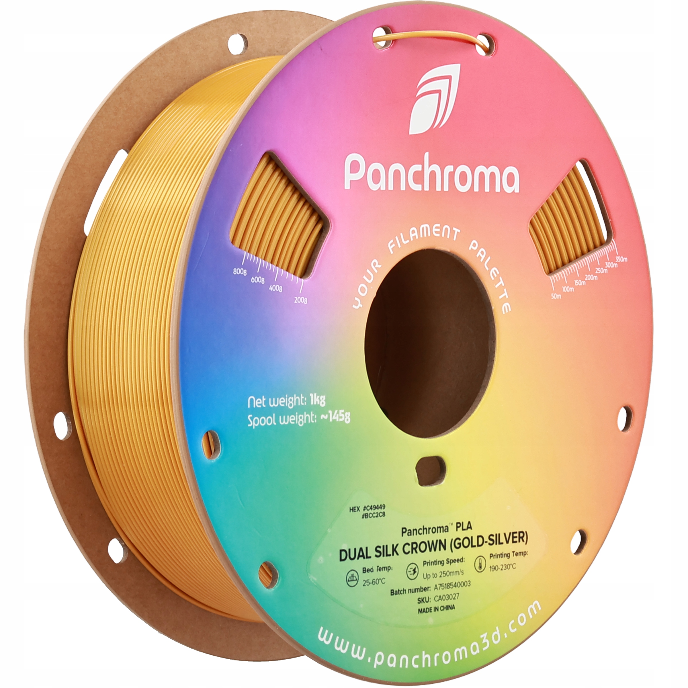 Filament Polymaker PLA  Dwukolorowy Jedwabny (DUAL SILK)