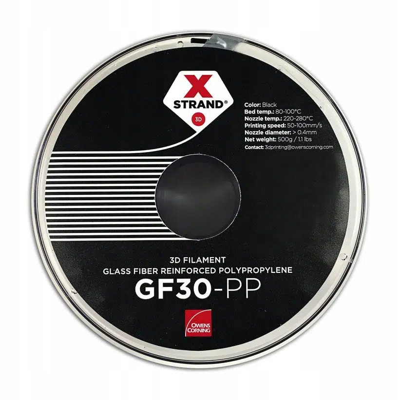 Filament null PP Czarny (BLACK)