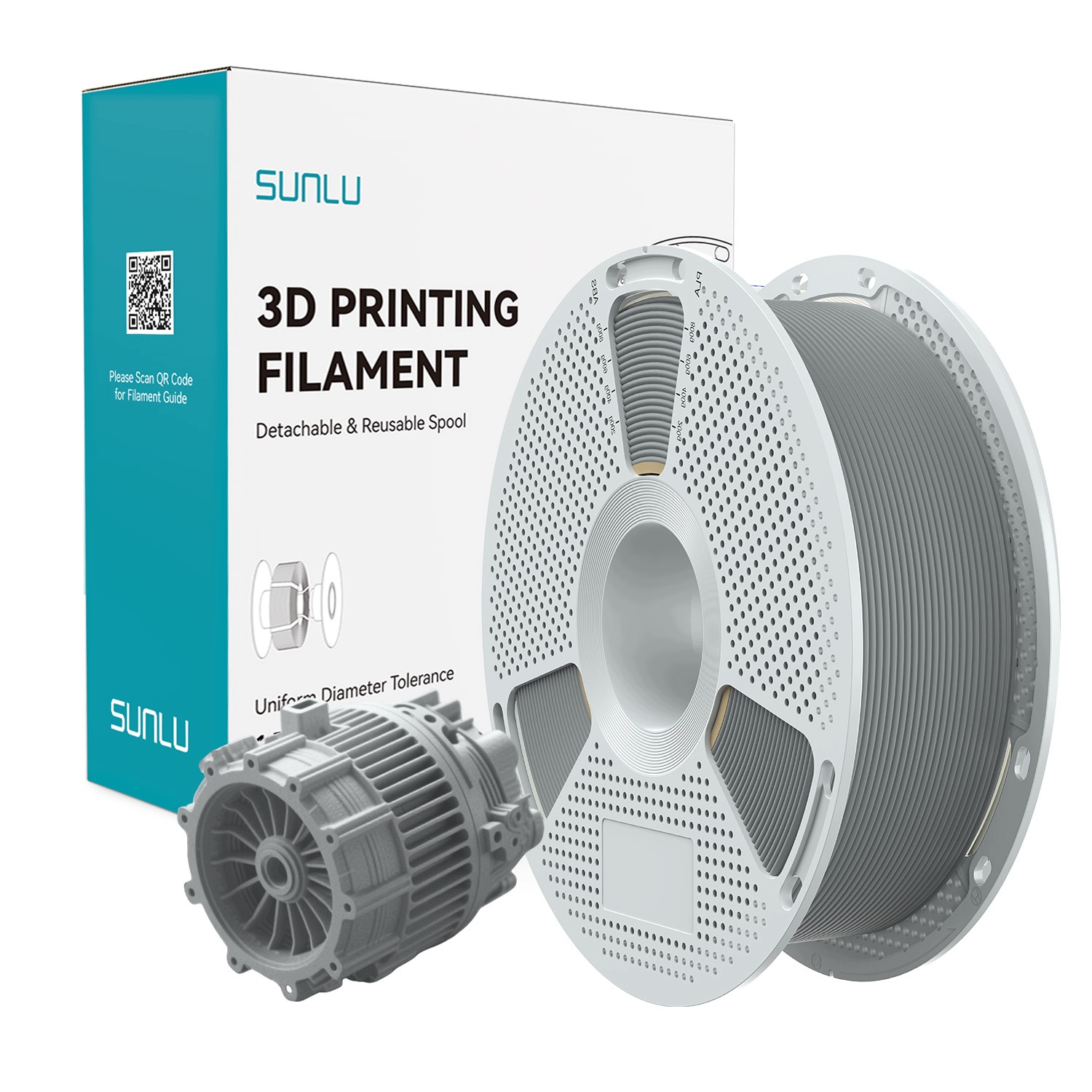 Filament SUNLU NYLON (PA) Szary (GRAY)