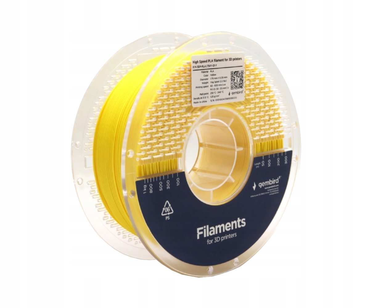 Filament Gembird PLA High-Speed Żółty (YELLOW)