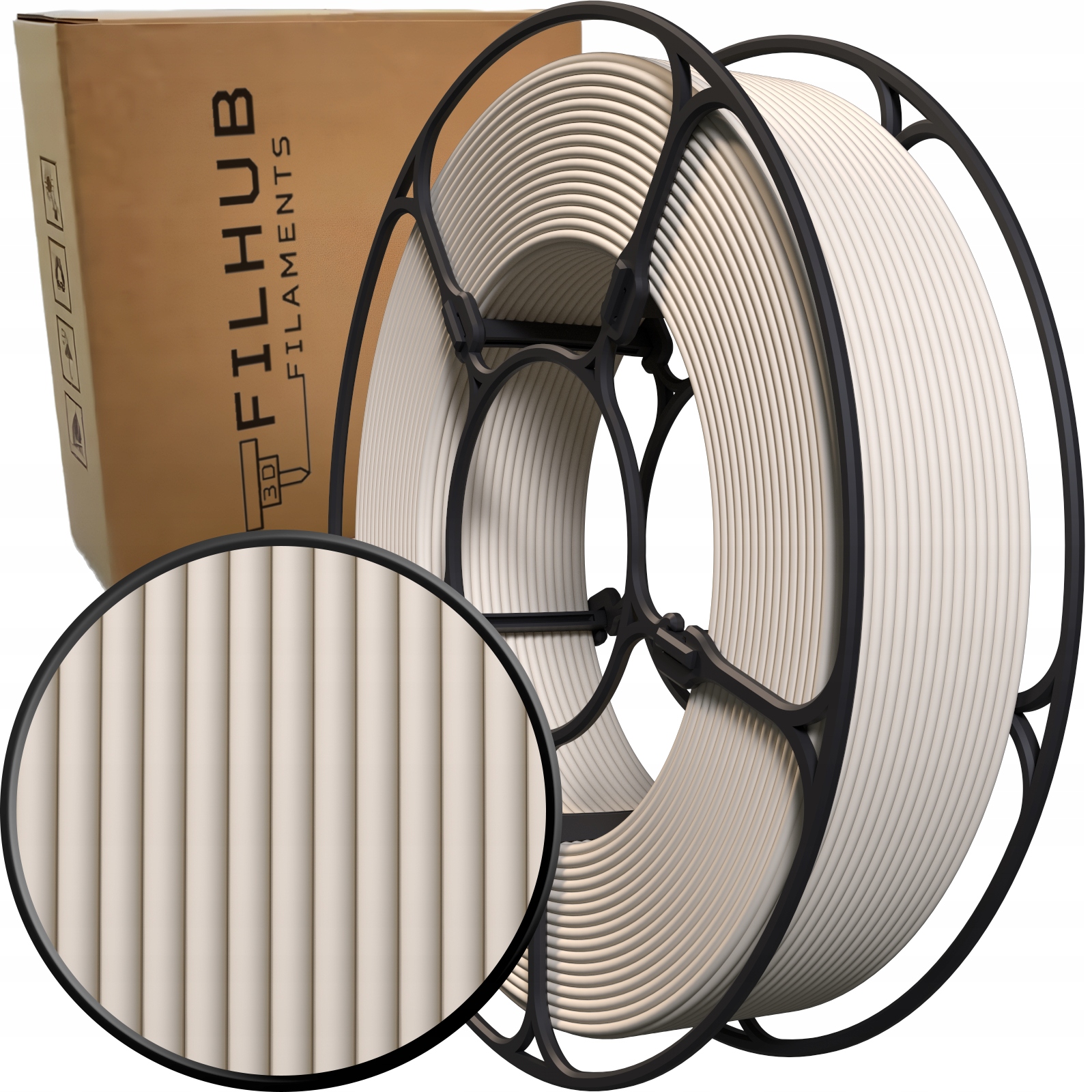 Filament FilHub PLA Brązowy Matowy (BROWN MATTE)