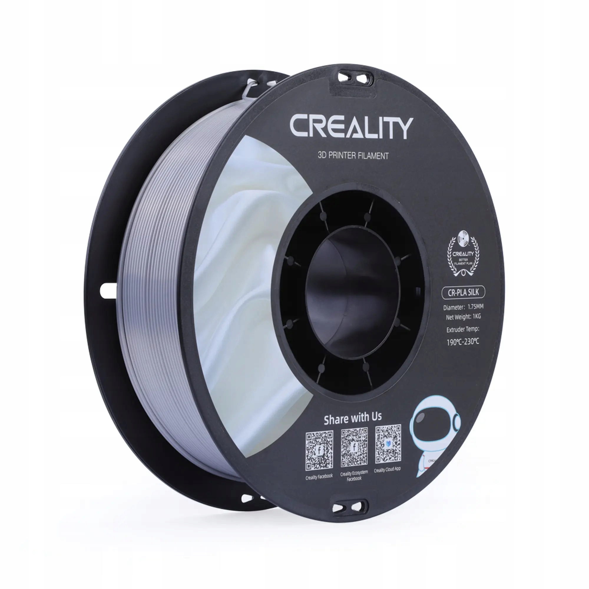 Filament Creality PLA Srebrny Jedwabny (SILVER SILK)