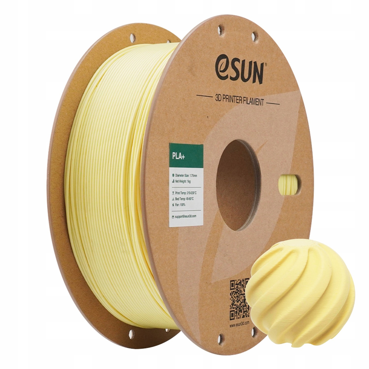 Filament eSUN PLA Plus Żółty (YELLOW)