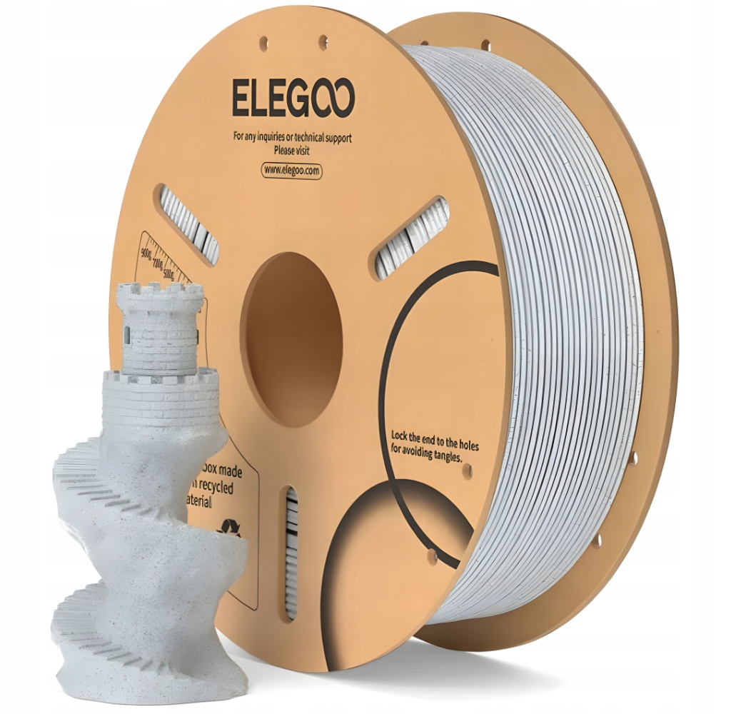 Filament Elegoo PLA Szary Teksturowany (GRAY TEXTURED)