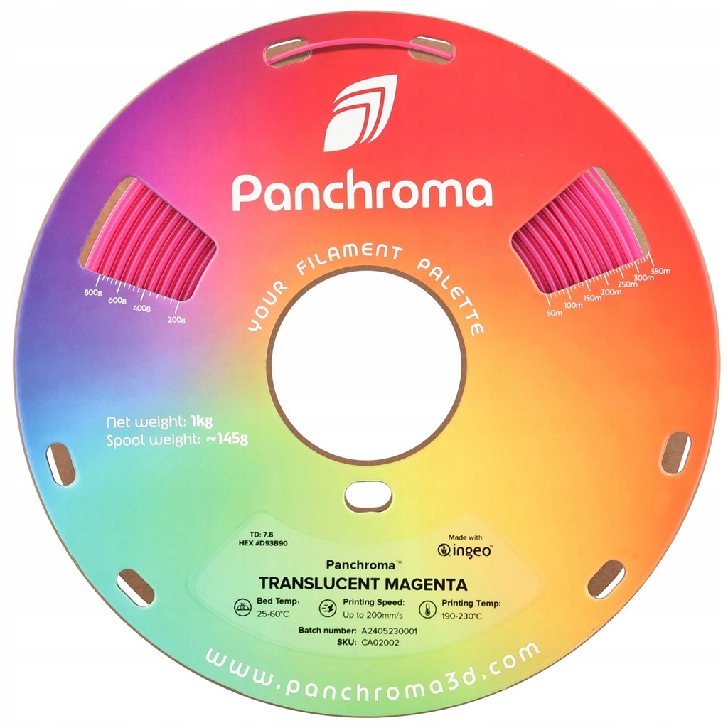 Filament Polymaker PLA High-Speed Różowy Przezroczysty (PINK TRANSPARENT)