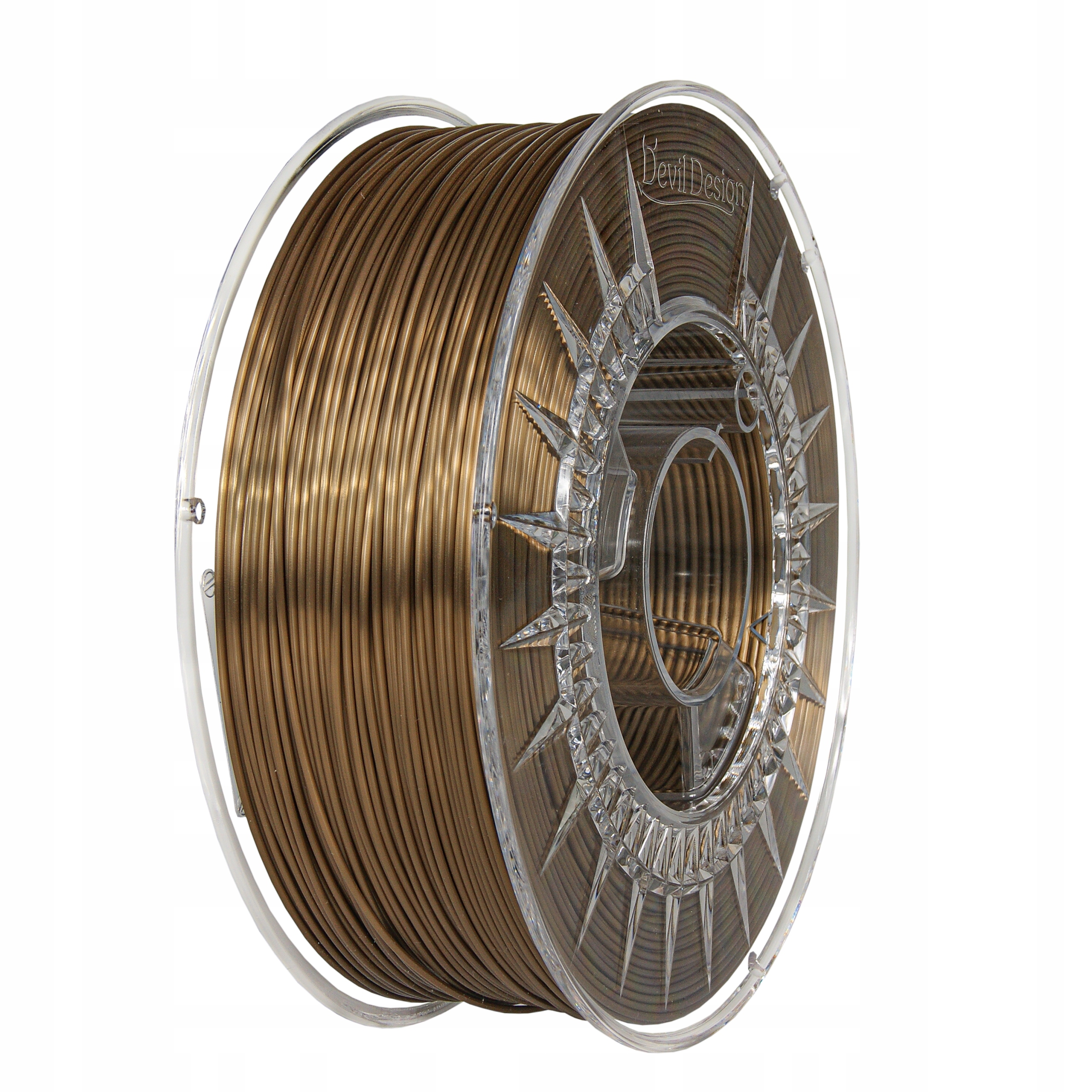 Filament DEVIL DESIGN PLA Brązowy Jedwabny (BROWN SILK)