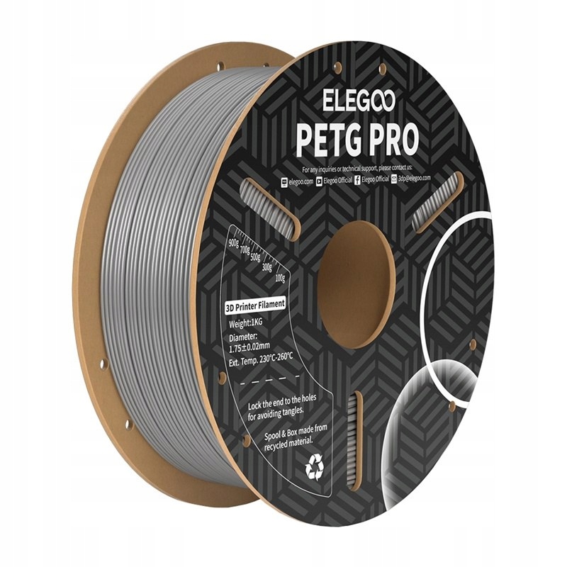 Filament Elegoo PLA Szary (GRAY)