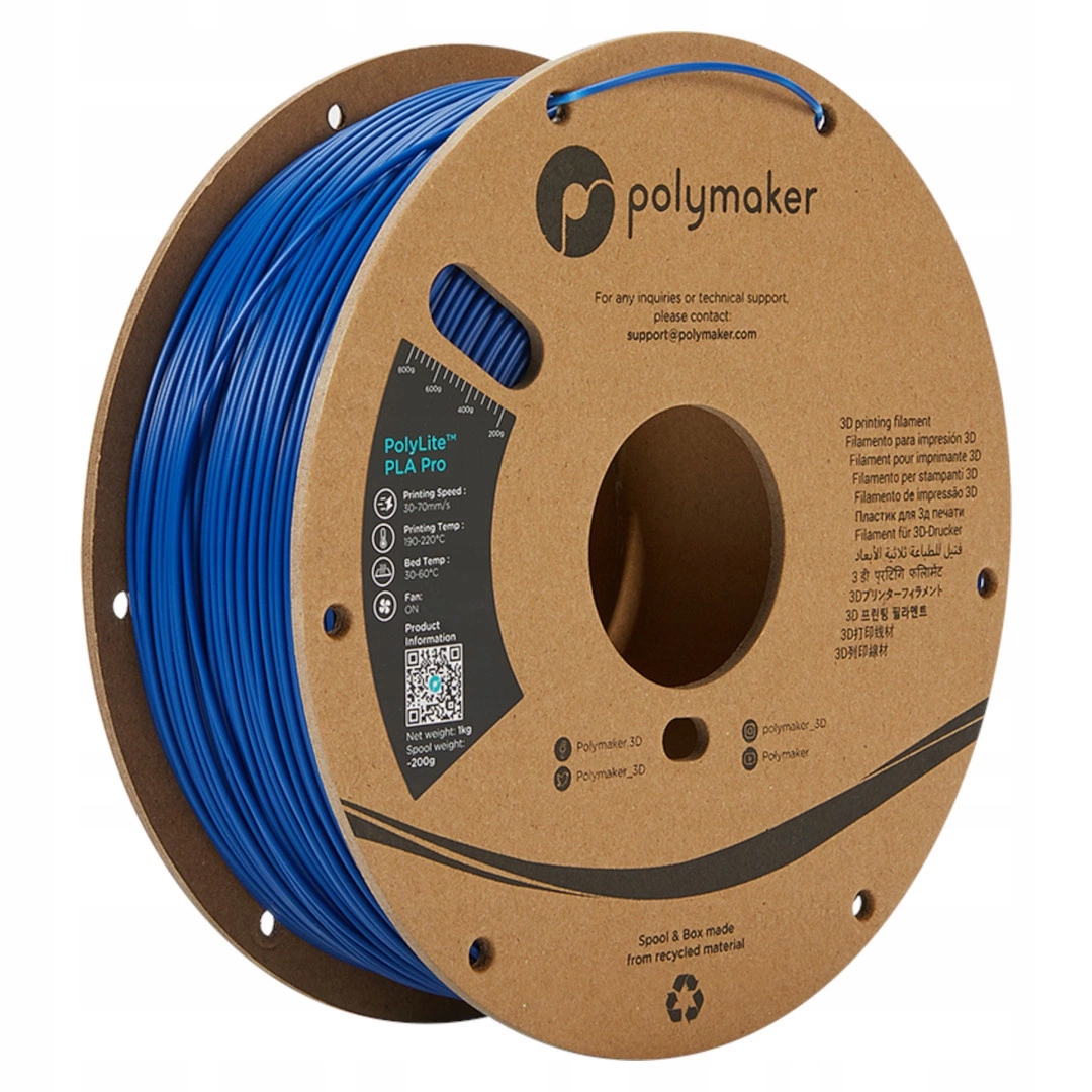Filament Polymaker PLA Niebieski (BLUE)