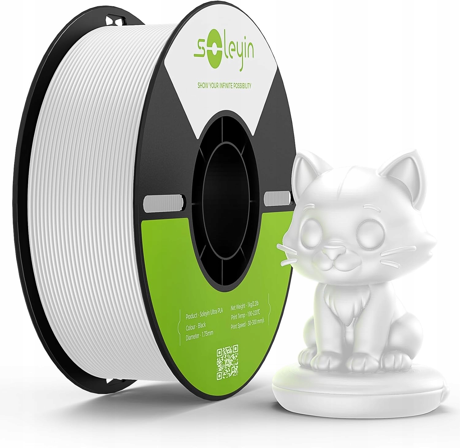 Filament Creality PLA Biały Matowy (WHITE MATTE)