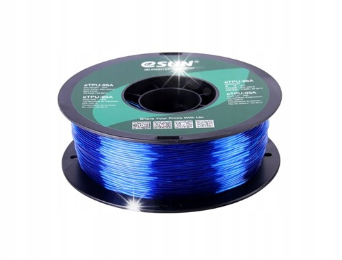 Filament eSUN TPU Niebieski Przezroczysty (BLUE TRANSPARENT)