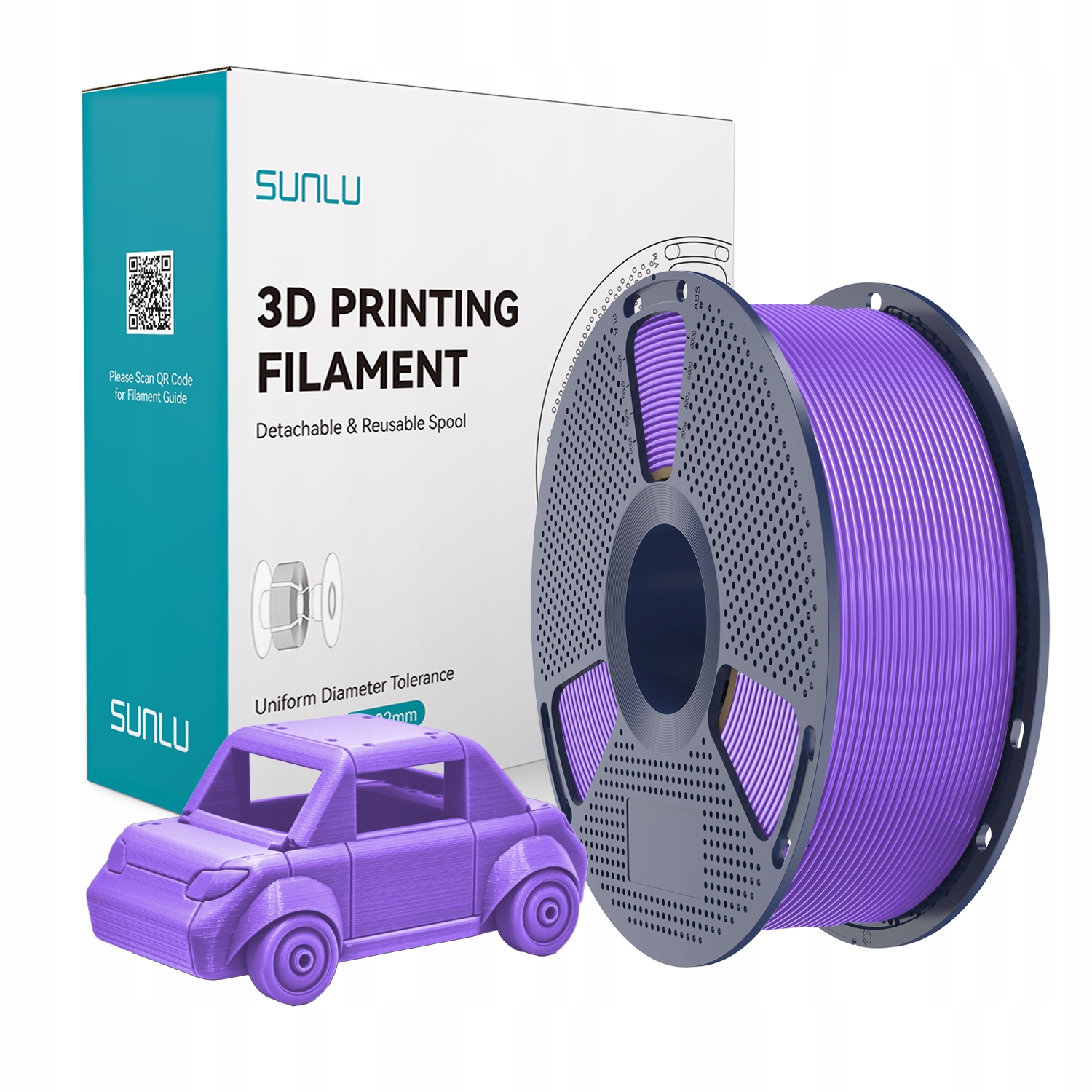Filament SUNLU PETG Fioletowy (PURPLE)