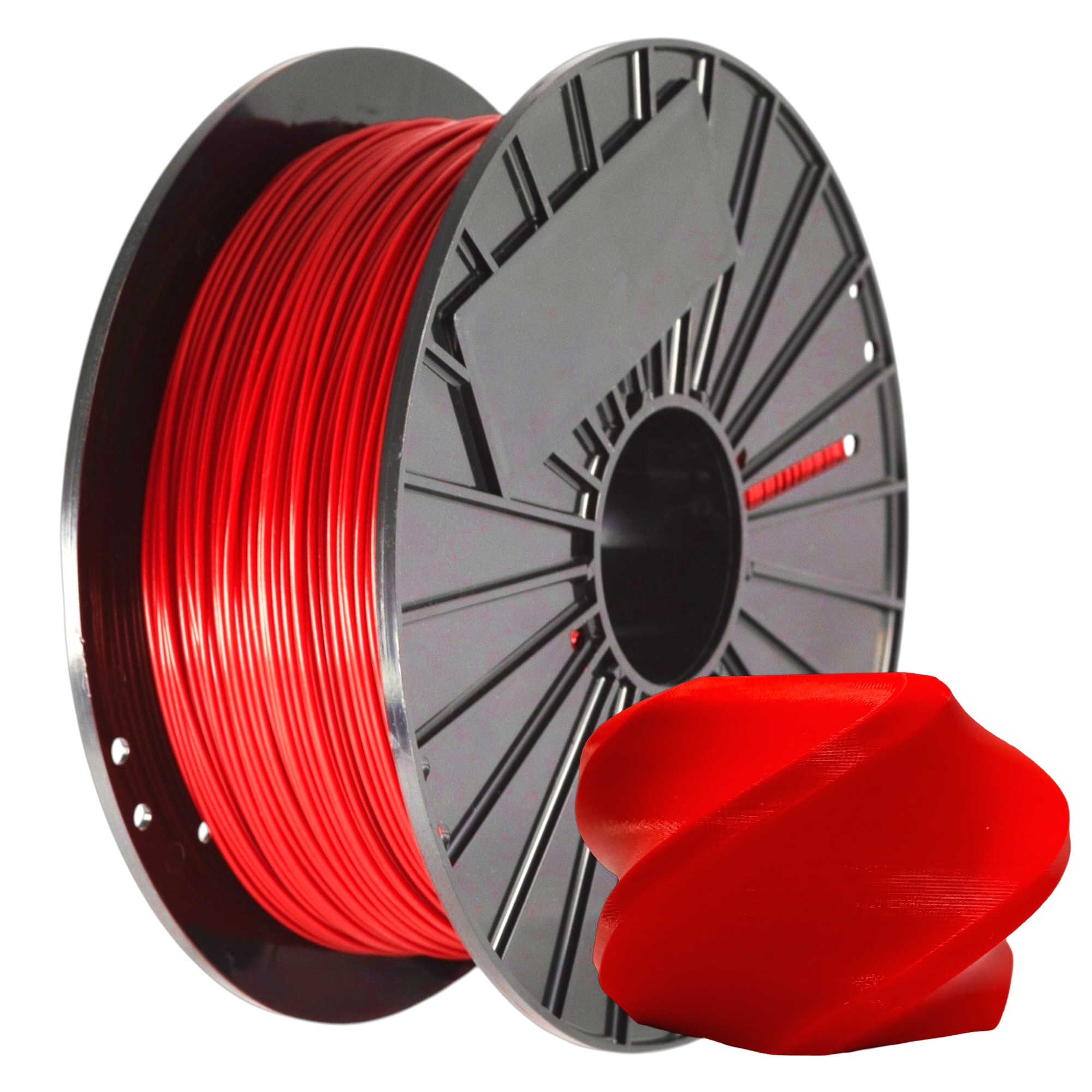 Filament F3D PLA Czerwony Przezroczysty (RED TRANSPARENT)
