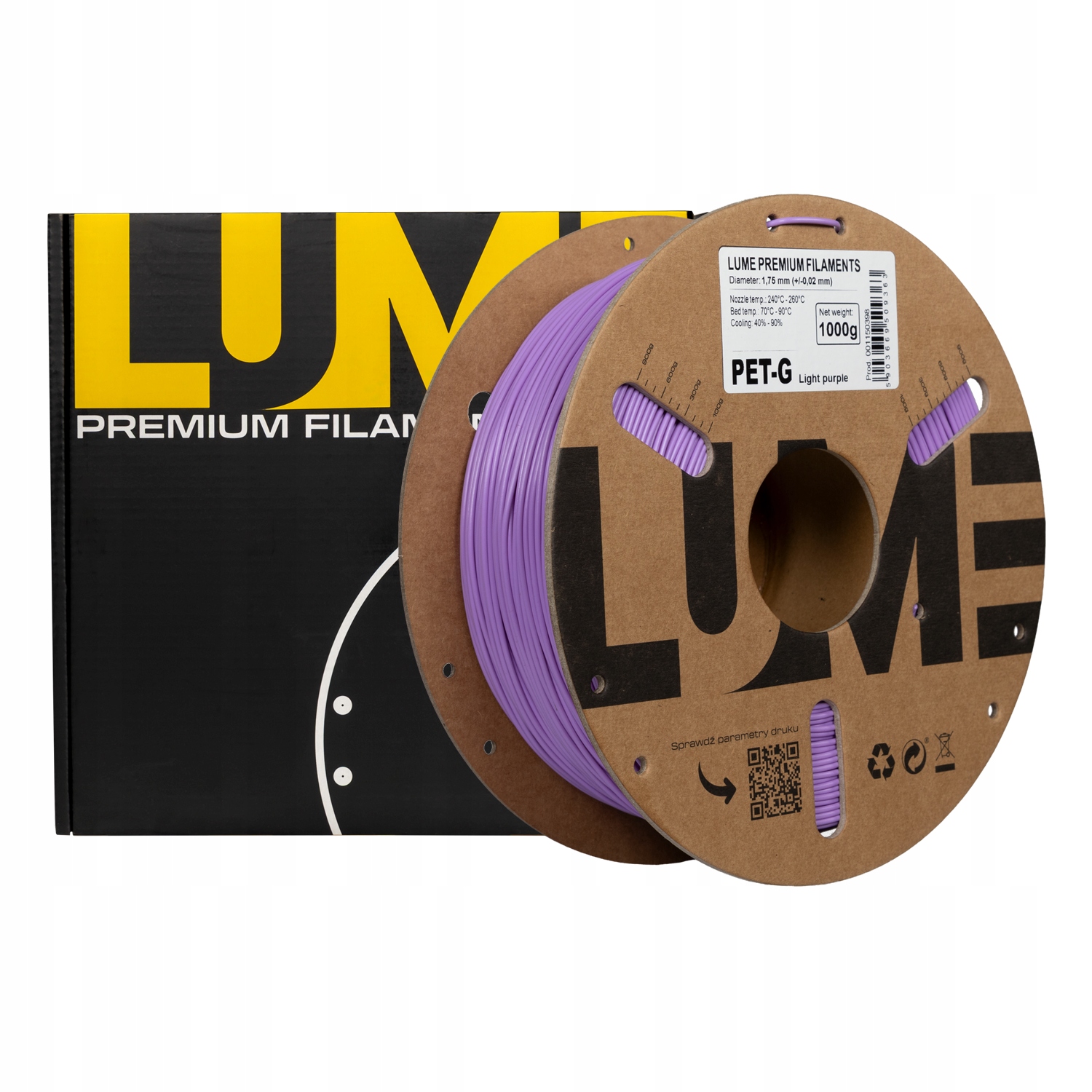 Filament LUME PETG Fioletowy (PURPLE)