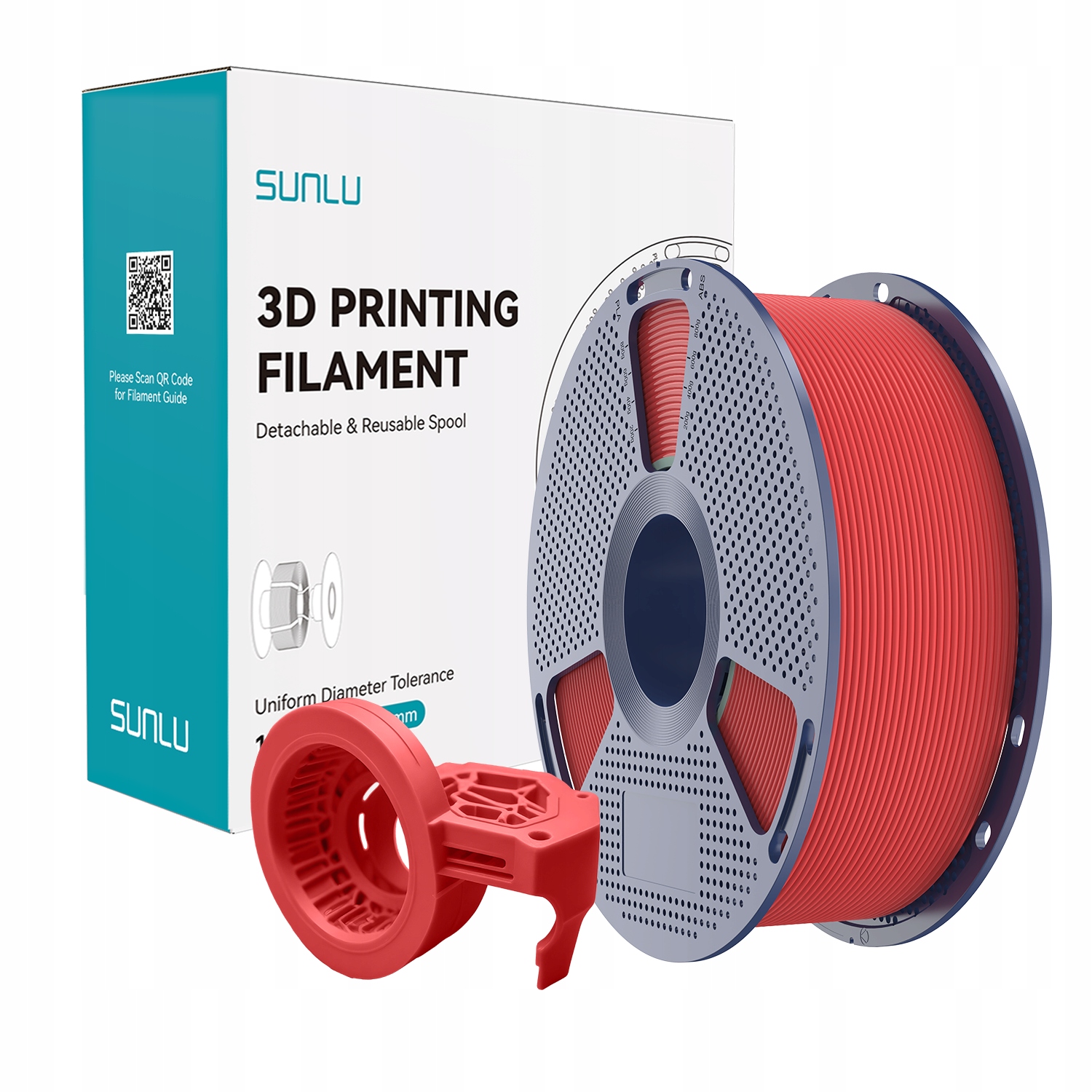 Filament SUNLU PETG High-Speed Czerwony Matowy (RED MATTE)