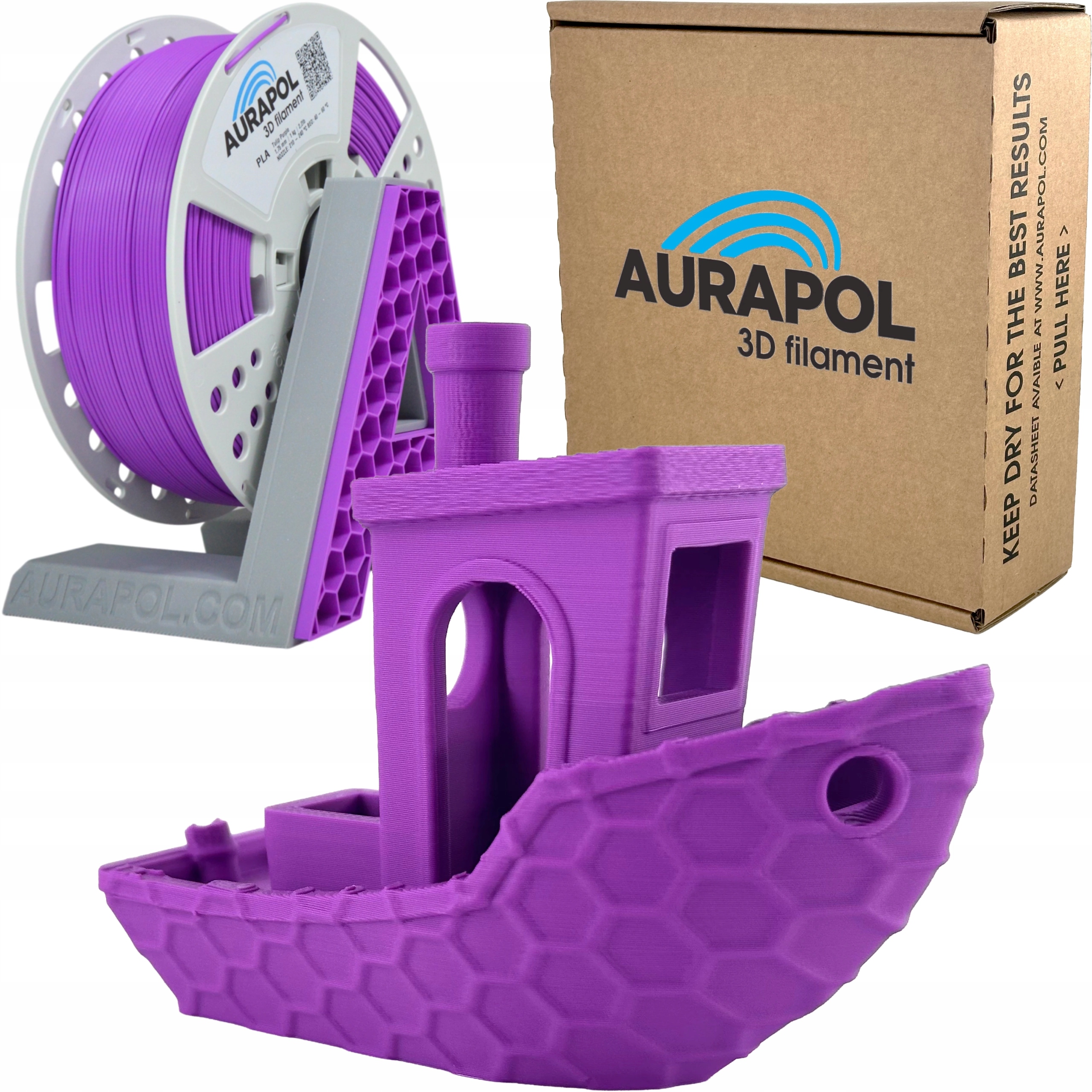 Filament Aurapol PLA Fioletowy (PURPLE)