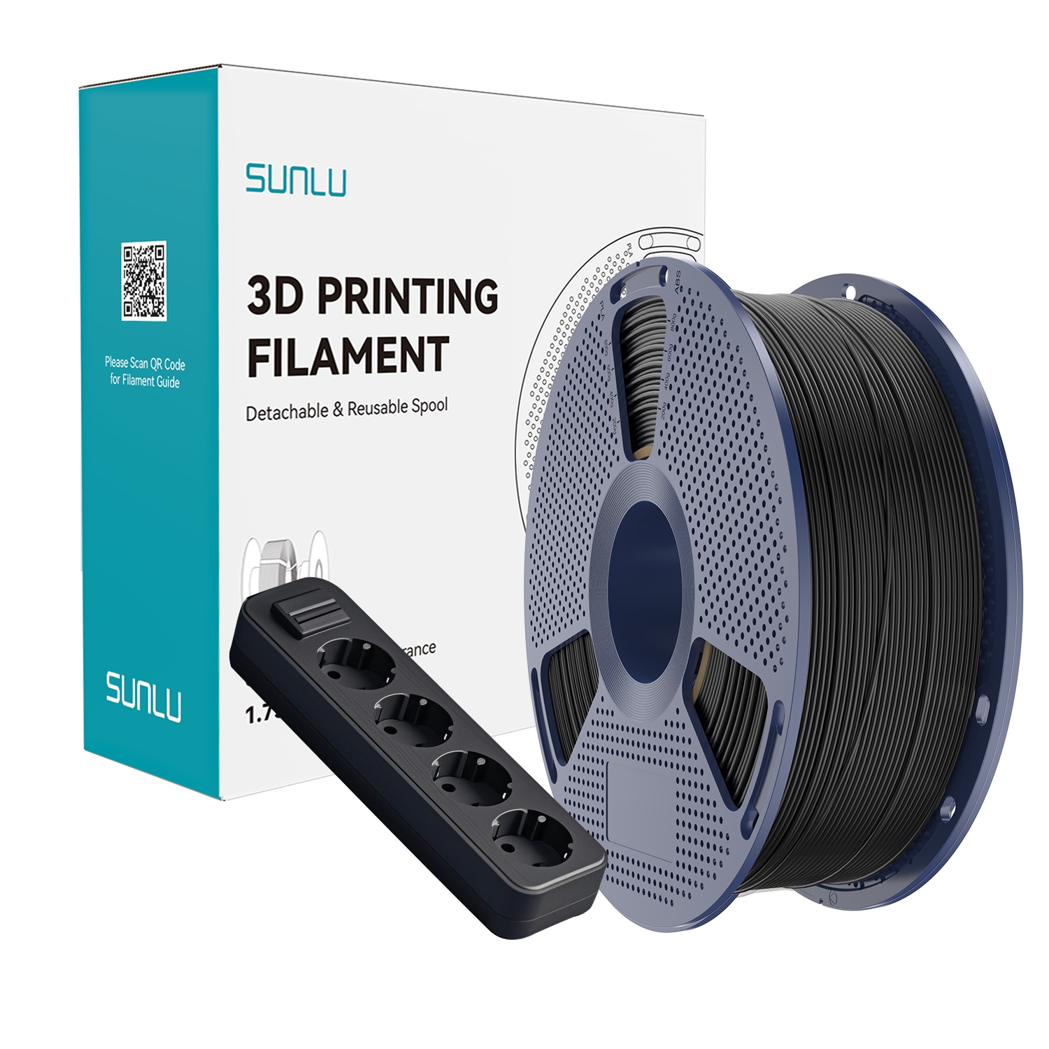 Filament SUNLU ABS High-Speed Czarny (BLACK)