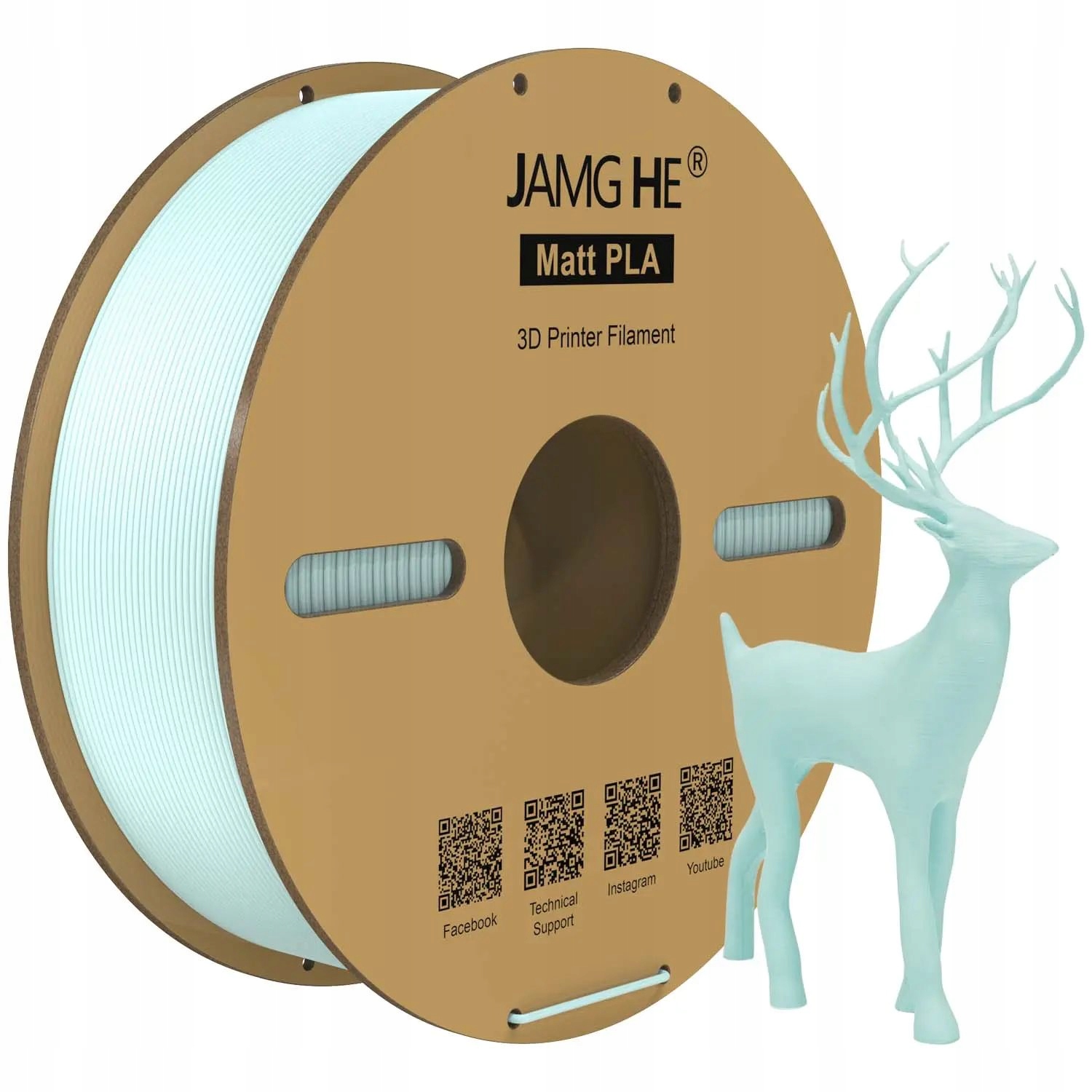 Filament Jamg He PLA Niebieski Matowy (BLUE MATTE)