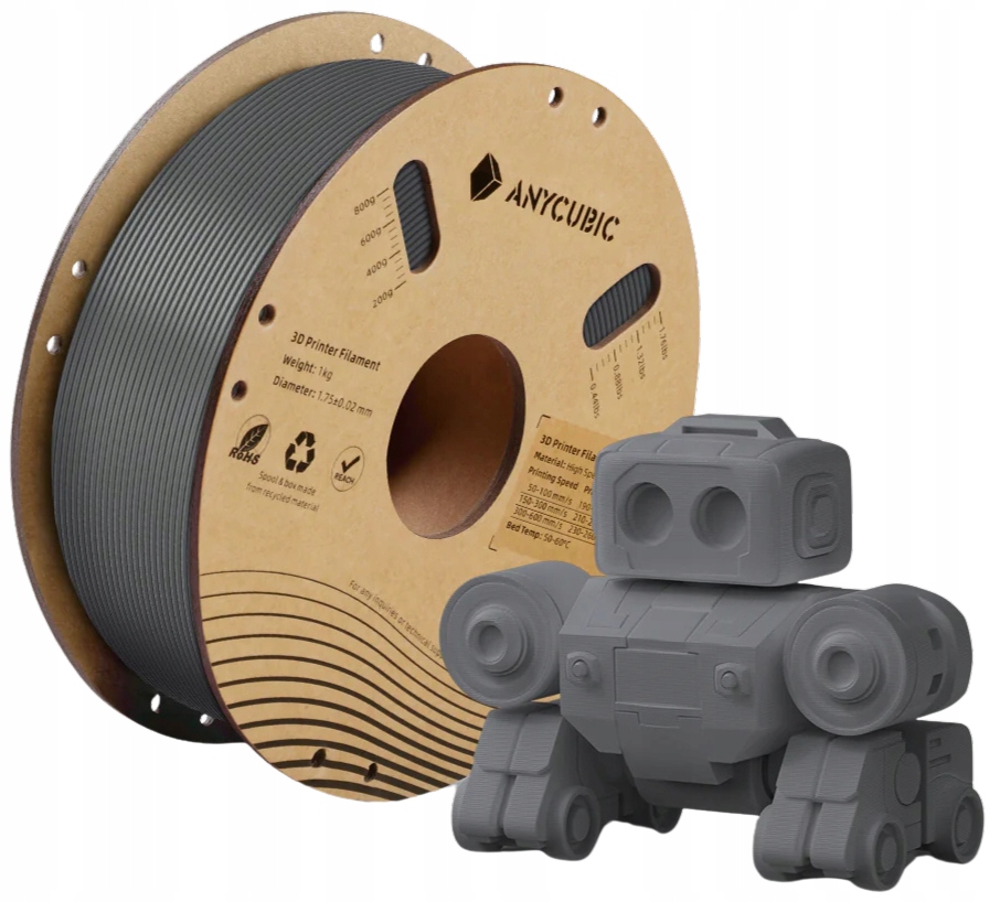 Filament ANYCUBIC PLA High-Speed Szary (GRAY)