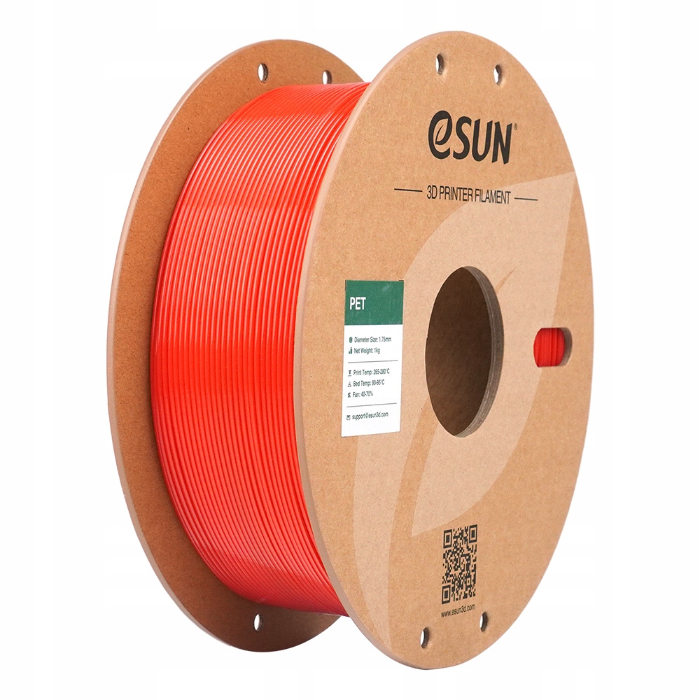 Filament eSUN PET Czerwony (RED)