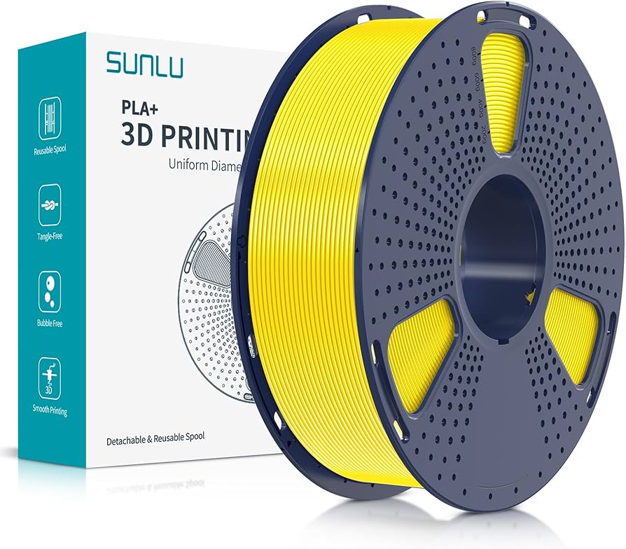 Filament SUNLU PLA Plus Żółty (YELLOW)