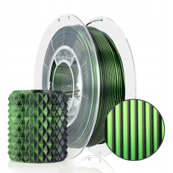 Filament ROSA 3D PLA Zielony Jedwabny (GREEN SILK)