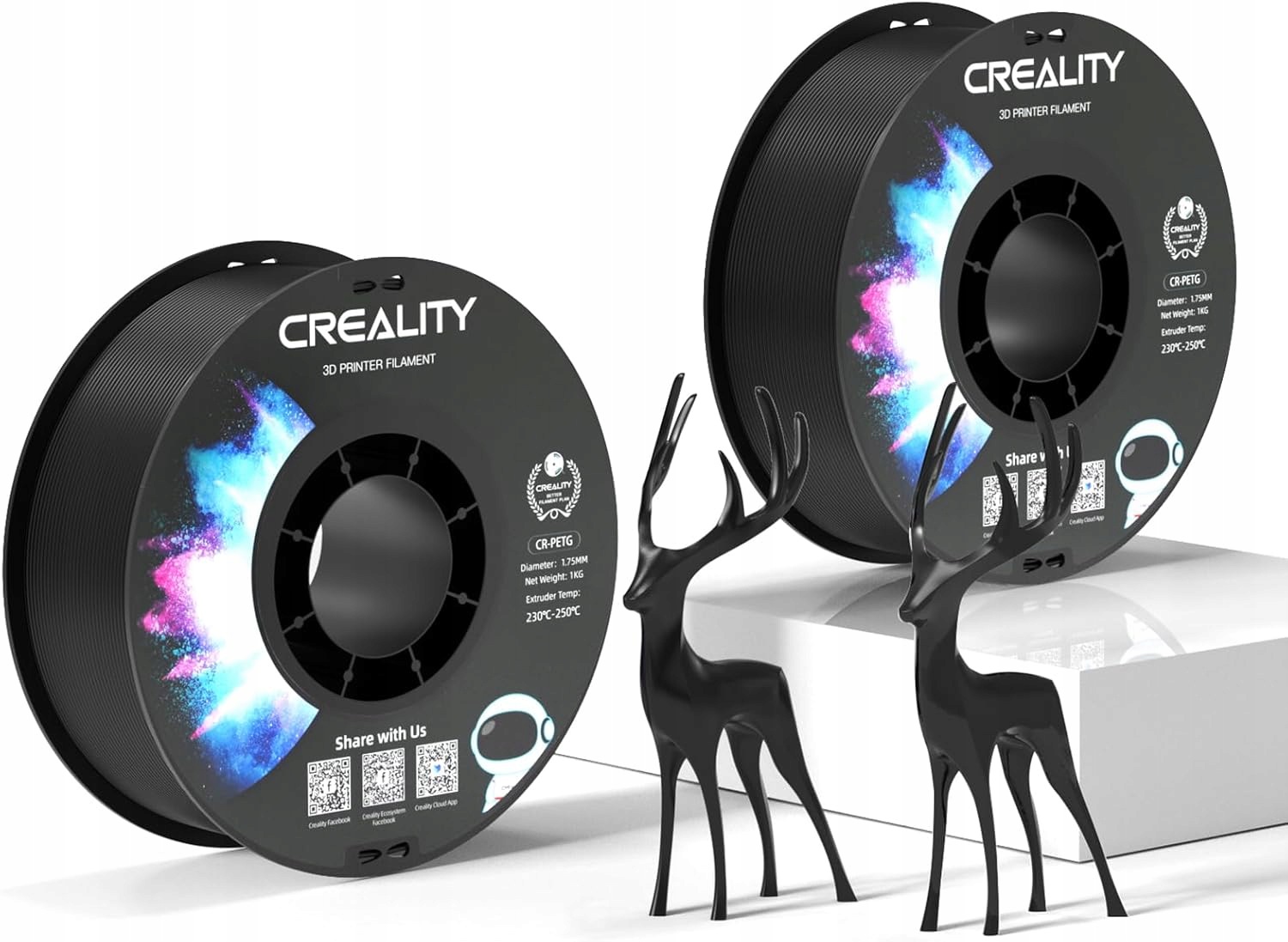 Filament 0887276220659 PETG Czarny (BLACK)