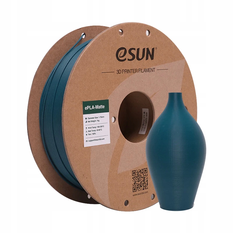 Filament eSUN PLA Zielony Matowy (GREEN MATTE)