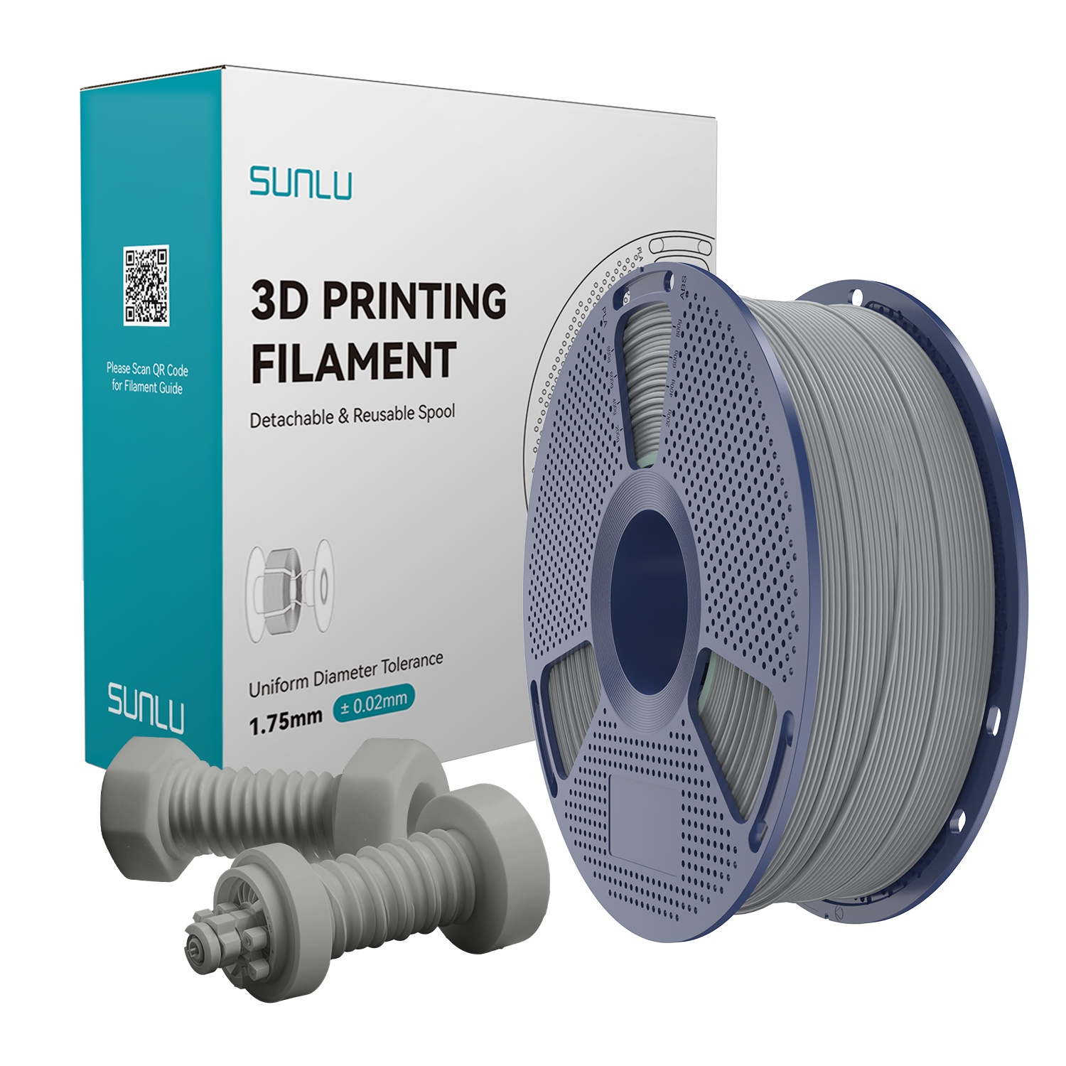 Filament SUNLU ABS High-Speed Szary (GRAY)