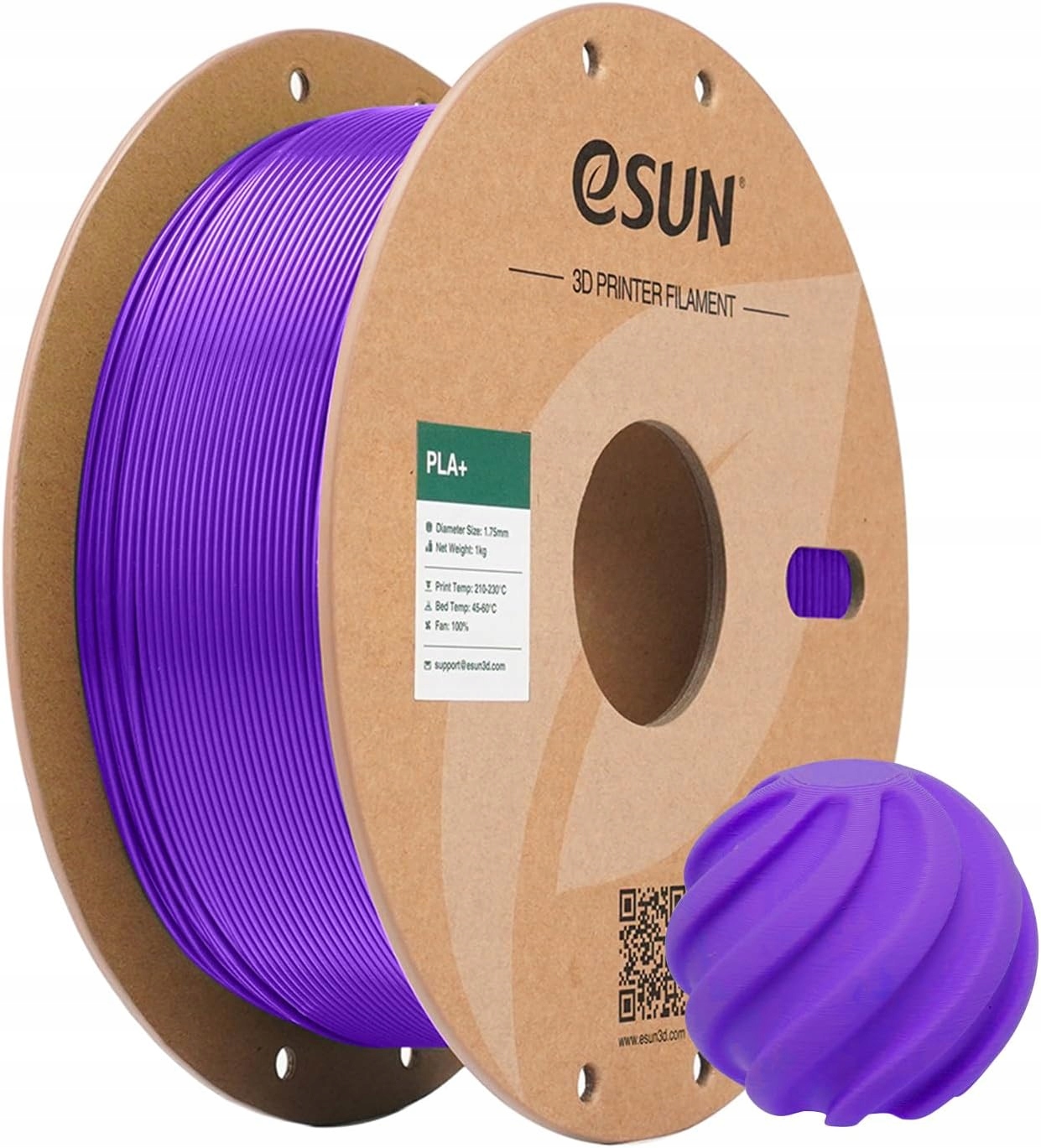 Filament null PLA Plus Fioletowy (PURPLE)