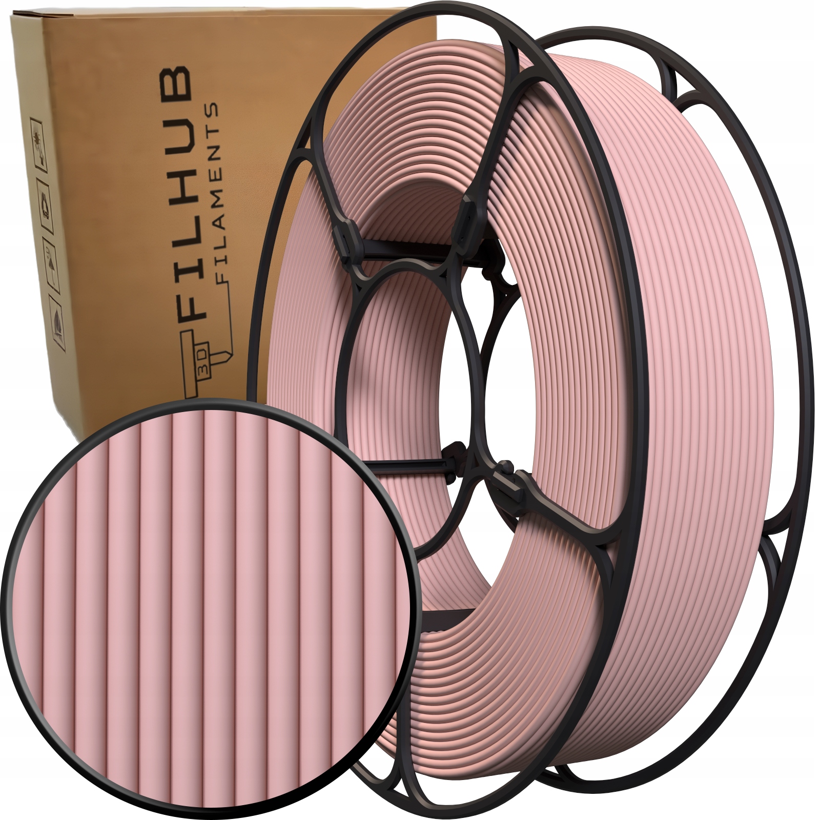Filament FilHub PLA Różowy Matowy (PINK MATTE)