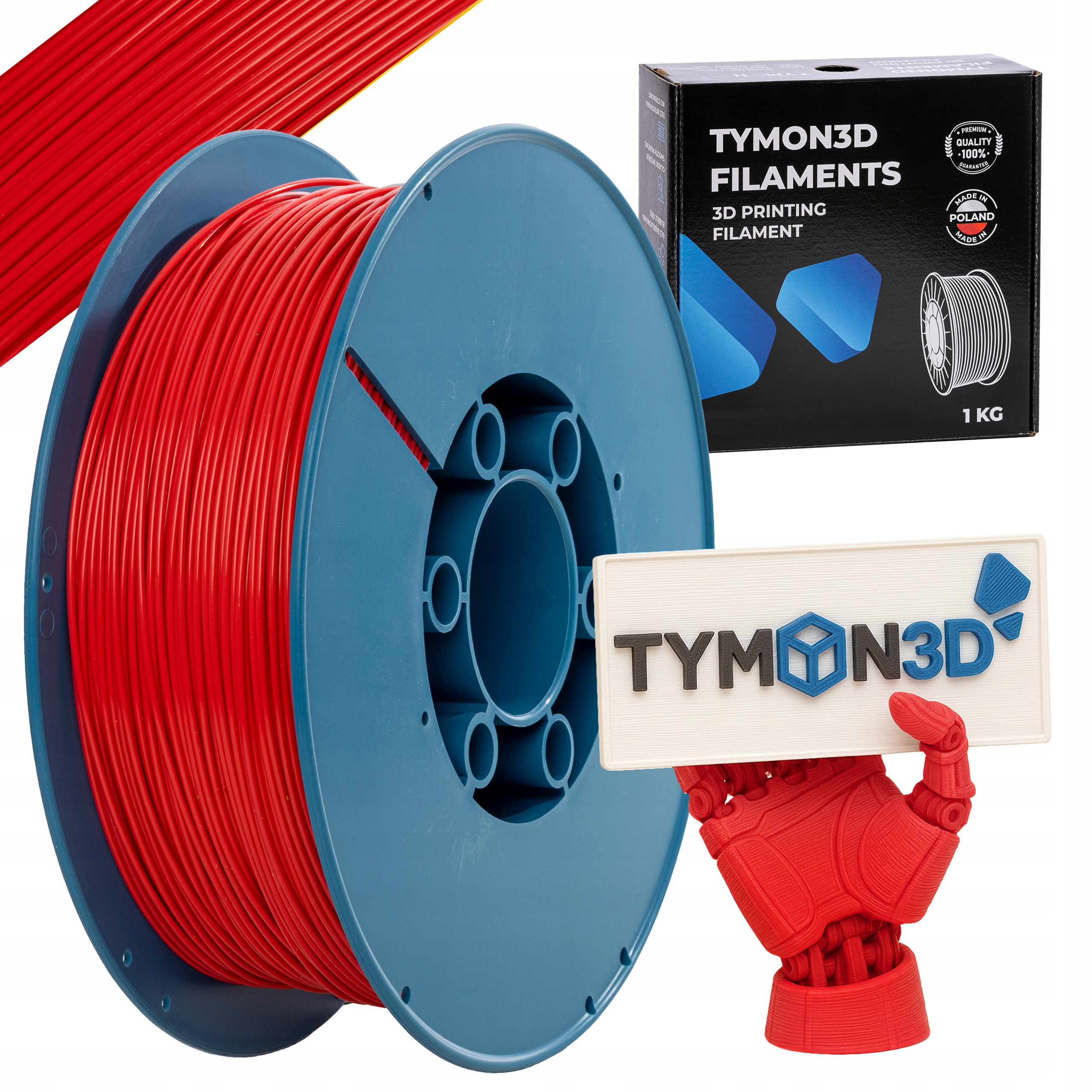 Filament Tymon3d PETG Czerwony (RED)