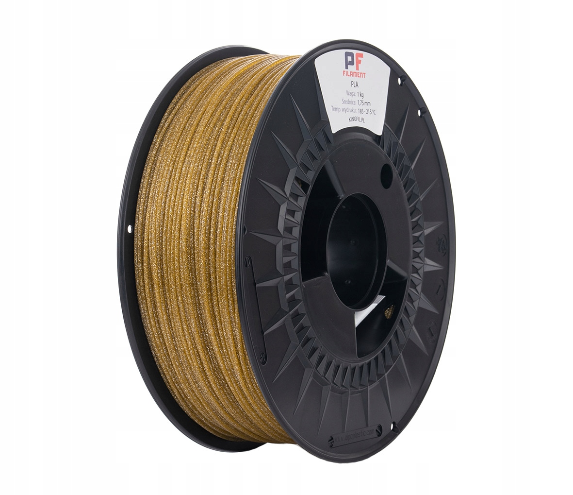 Filament PF PLA Złoty Brokatowy/Mieniący (GOLD GLITTER)