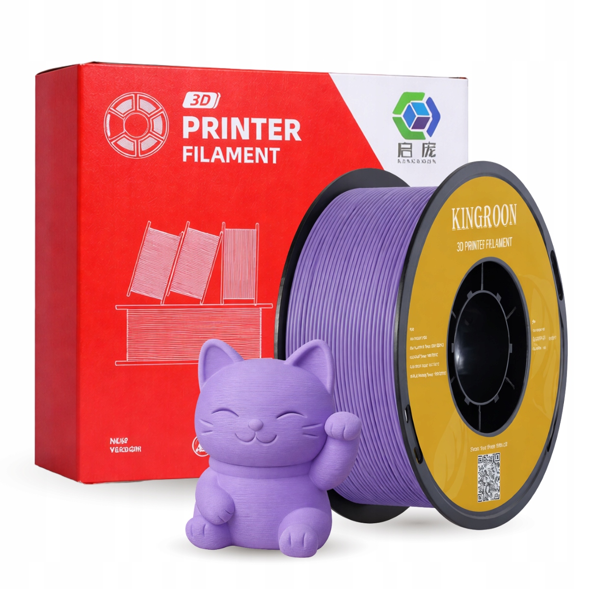 Filament Kingroon PLA Fioletowy Matowy (PURPLE MATTE)