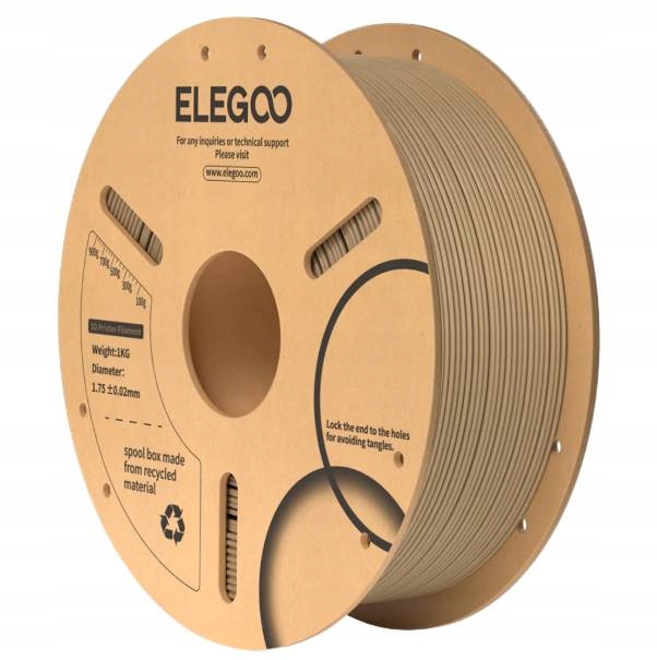 Filament Elegoo PLA Brązowy Drewniany (BROWN WOOD)