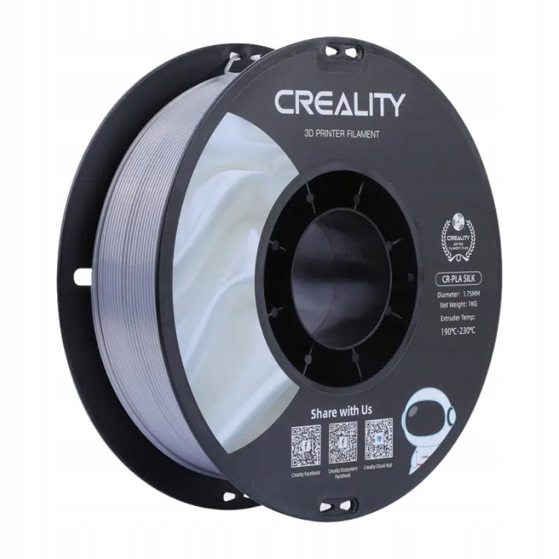 Filament Creality PLA Srebrny Jedwabny (SILVER SILK)