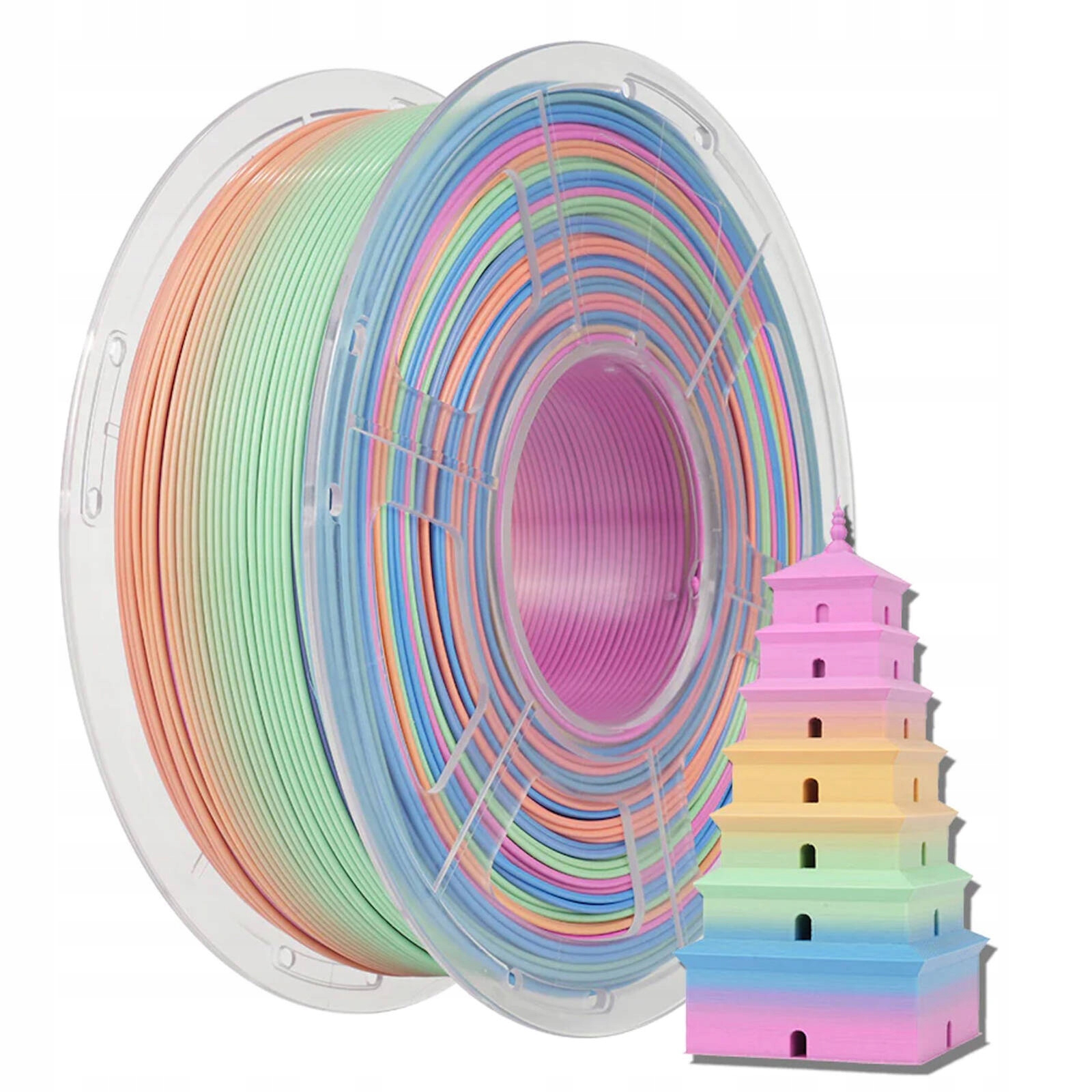 Filament SUNLU PLA  Tęczowy (RAINBOW)