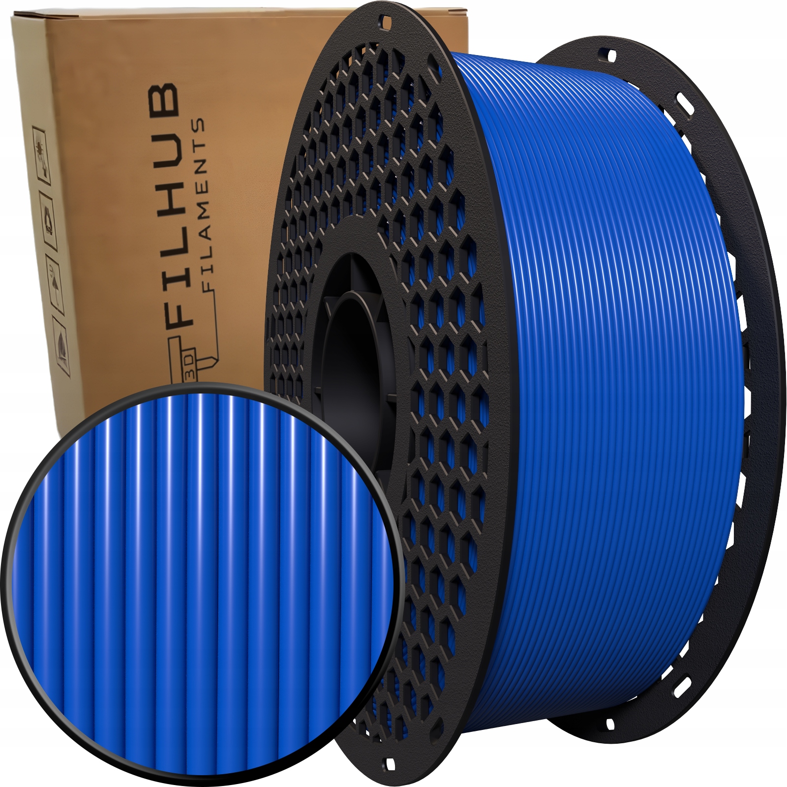 Filament FilHub PETG Niebieski (BLUE)